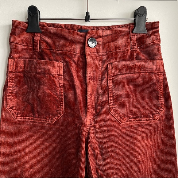 ANTHROPOLOGIE MAEVE The Colette Terracotta Corduroy - Picture 2 of 9